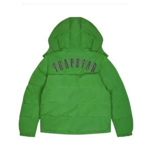 Detachable Green Trapstar Irongate Hooded Jacket