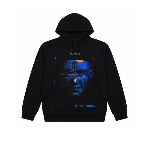 Black trapstar wave hoodie Black trapstar wave hoodie