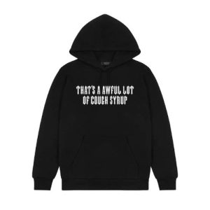 Black Trapstar Cough Syrup Hoodie