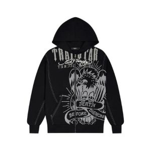 Black Trapstar Ed Hardy Hoodie