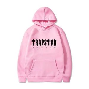 pink trapstar hoodie