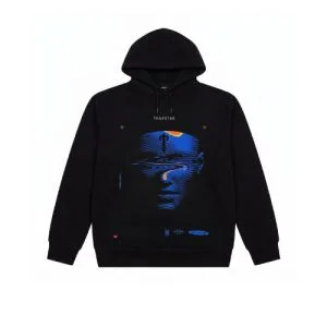 Black trapstar wave hoodie
