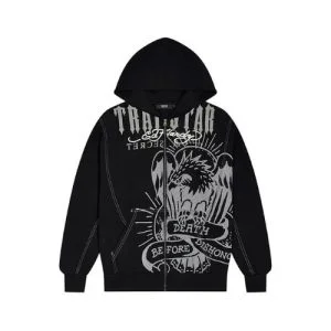 Black Trapstar Ed Hardy Hoodie