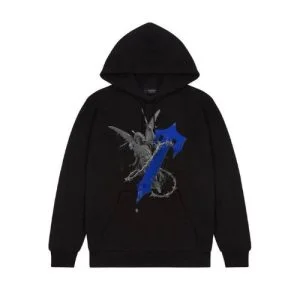 Black trapstar angel hoodie